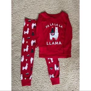Old Navy holiday llama pajamas